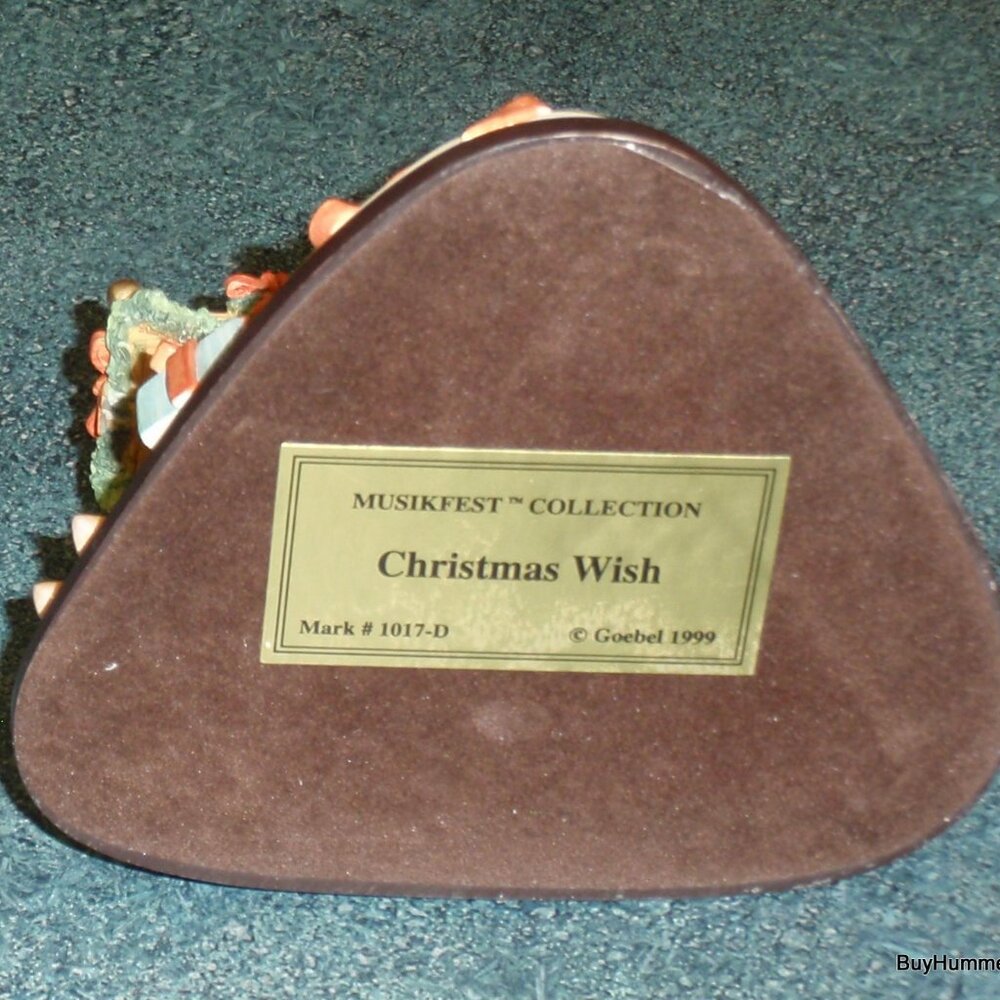 Limited Goebel Hummel Musikfest Collection Christmas Wish Music Box 1999 - Picture 8 of 8